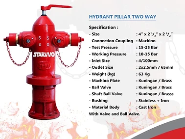 Hydrant Pillar Three Way